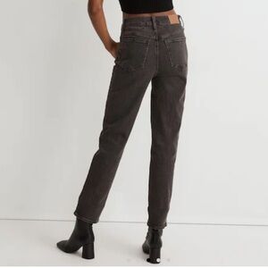 Madewell The Perfect Vintage Jean Lunar Wash Black High Rise Stretch Denim-33/16